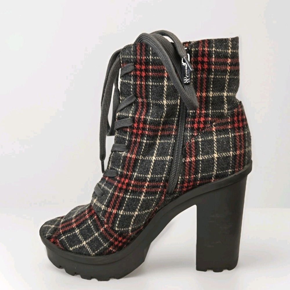 New Jessica Simpson Lizzah Peep Toe Platform Booties Chunky Heel ~ Size‎ 9.5 - Picture 7 of 9